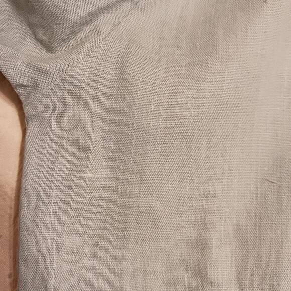 Aly Wear linen shirt sz L sage green button front lagenlook layering breathable - Picture 7 of 10